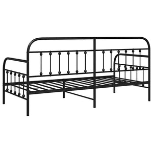 Σκελετός κρεβατιού ημέρας Μαύρο 90 x 200 cm - Pakobazaar