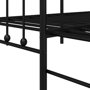 Σκελετός κρεβατιού ημέρας Μαύρο 80 x 200 cm - Pakobazaar