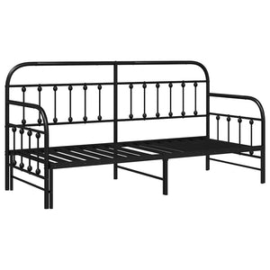 Σκελετός κρεβατιού ημέρας Μαύρο 80 x 200 cm - Pakobazaar