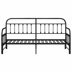 Σκελετός κρεβατιού ημέρας Μαύρο 80 x 200 cm - Pakobazaar