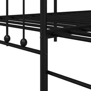 Σκελετός κρεβατιού ημέρας Μαύρο 90 x 200 cm - Pakobazaar