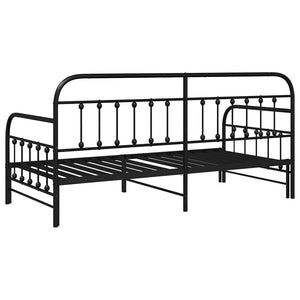 Σκελετός κρεβατιού ημέρας Μαύρο 90 x 200 cm - Pakobazaar