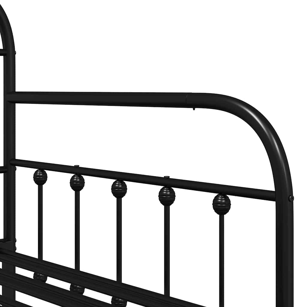 Σκελετός κρεβατιού ημέρας Μαύρο 100 x 190 cm