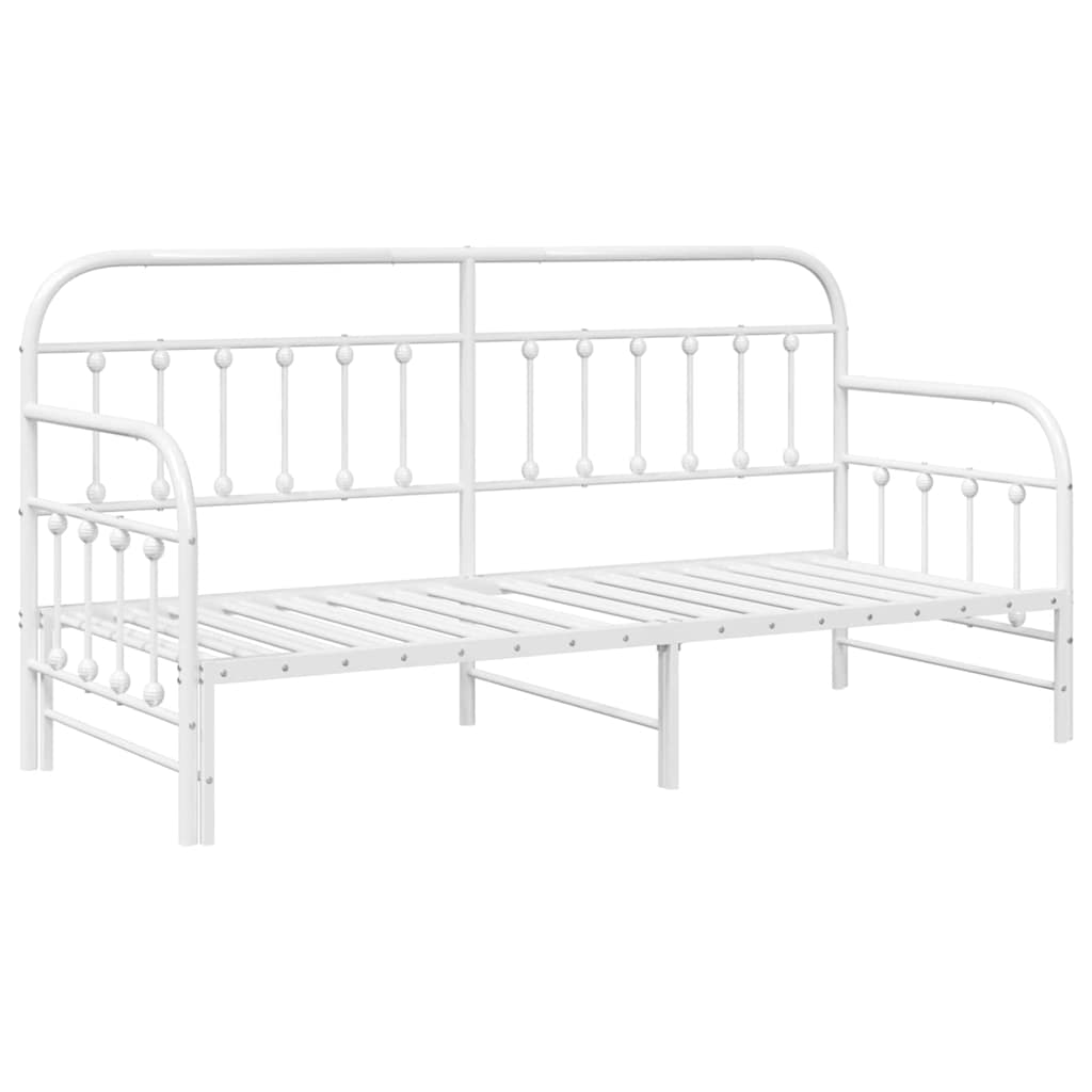 Σκελετός κρεβατιού ημέρας Λευκό 75 x 190 cm - Pakobazaar