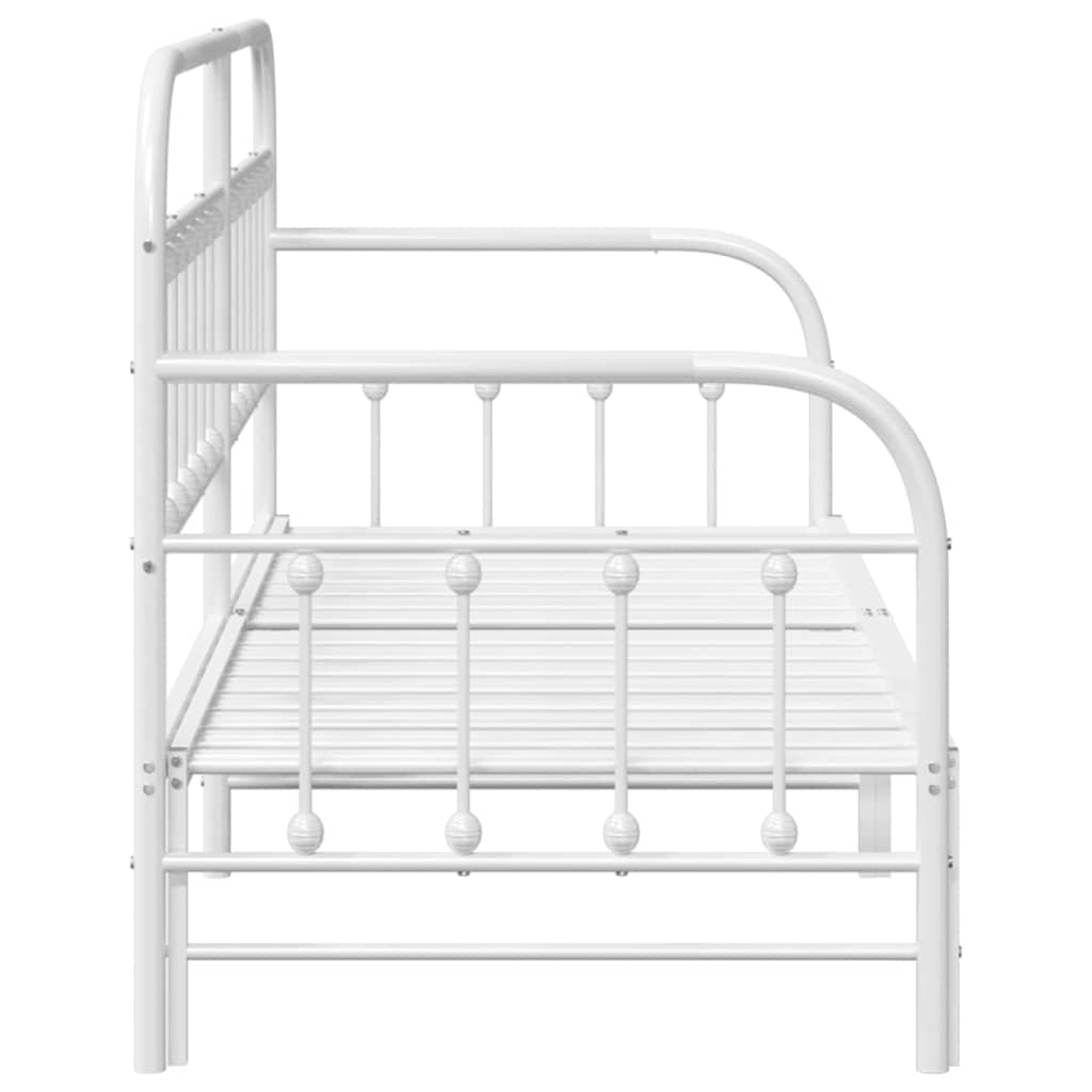 Σκελετός κρεβατιού ημέρας Λευκό 75 x 190 cm - Pakobazaar