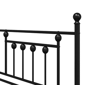 Σκελετός κρεβατιού ημέρας Μαύρο 100 x 190 cm Ατσάλι - Pakobazaar