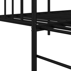 Σκελετός κρεβατιού ημέρας Μαύρο 75 x 190 cm Ατσάλι - Pakobazaar