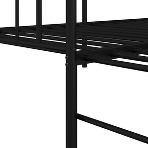 Σκελετός κρεβατιού ημέρας Μαύρο 90 x 200 cm Ατσάλι - Pakobazaar