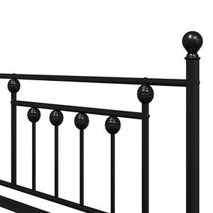 Σκελετός κρεβατιού ημέρας Μαύρο 107 x 203 cm Ατσάλι - Pakobazaar