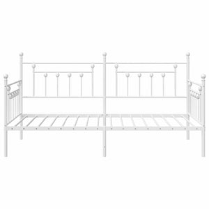 Σκελετός κρεβατιού ημέρας Λευκό 100 x 190 cm Ατσάλι - Pakobazaar