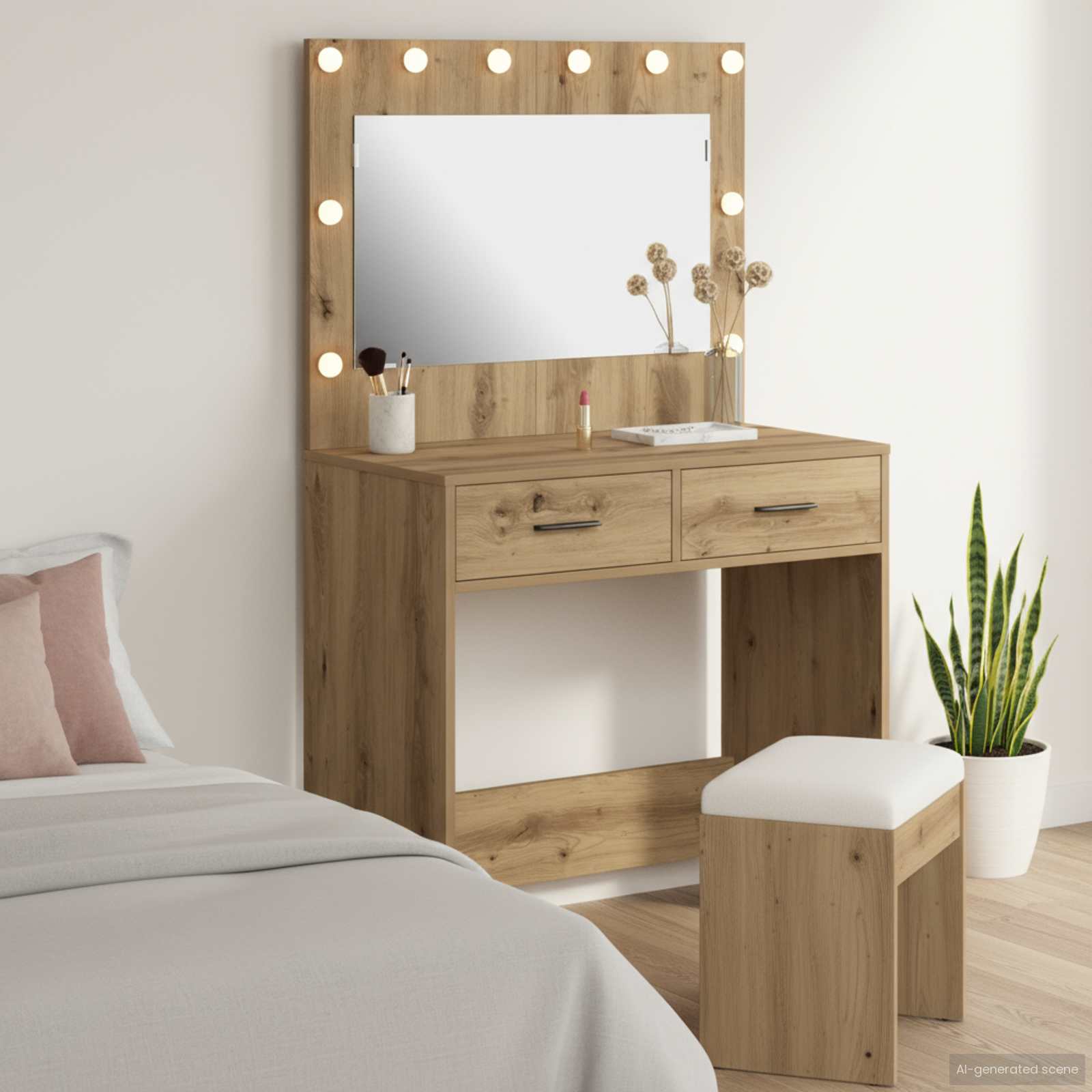 Τραπέζι περιποίησης με συρτάρι Artisan Oak 78,5 x 41 x 135 εκ - Pakobazaar