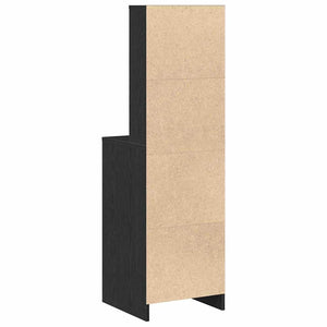 Highboard Μαύρη δρυς 40 x 41 x 135 εκ. Επεξεργασμένο ξύλο - Pakobazaar