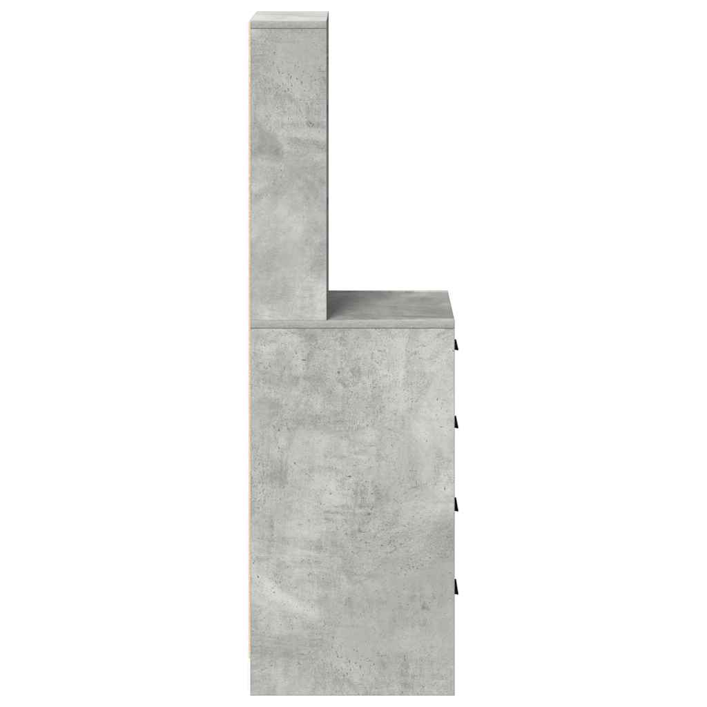 Highboard με συρτάρι Γκρι σκυροδέματος 40 x 41 x 135 εκ. - Pakobazaar