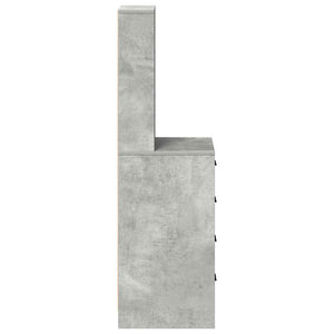 Highboard με συρτάρι Γκρι σκυροδέματος 40 x 41 x 135 εκ. - Pakobazaar