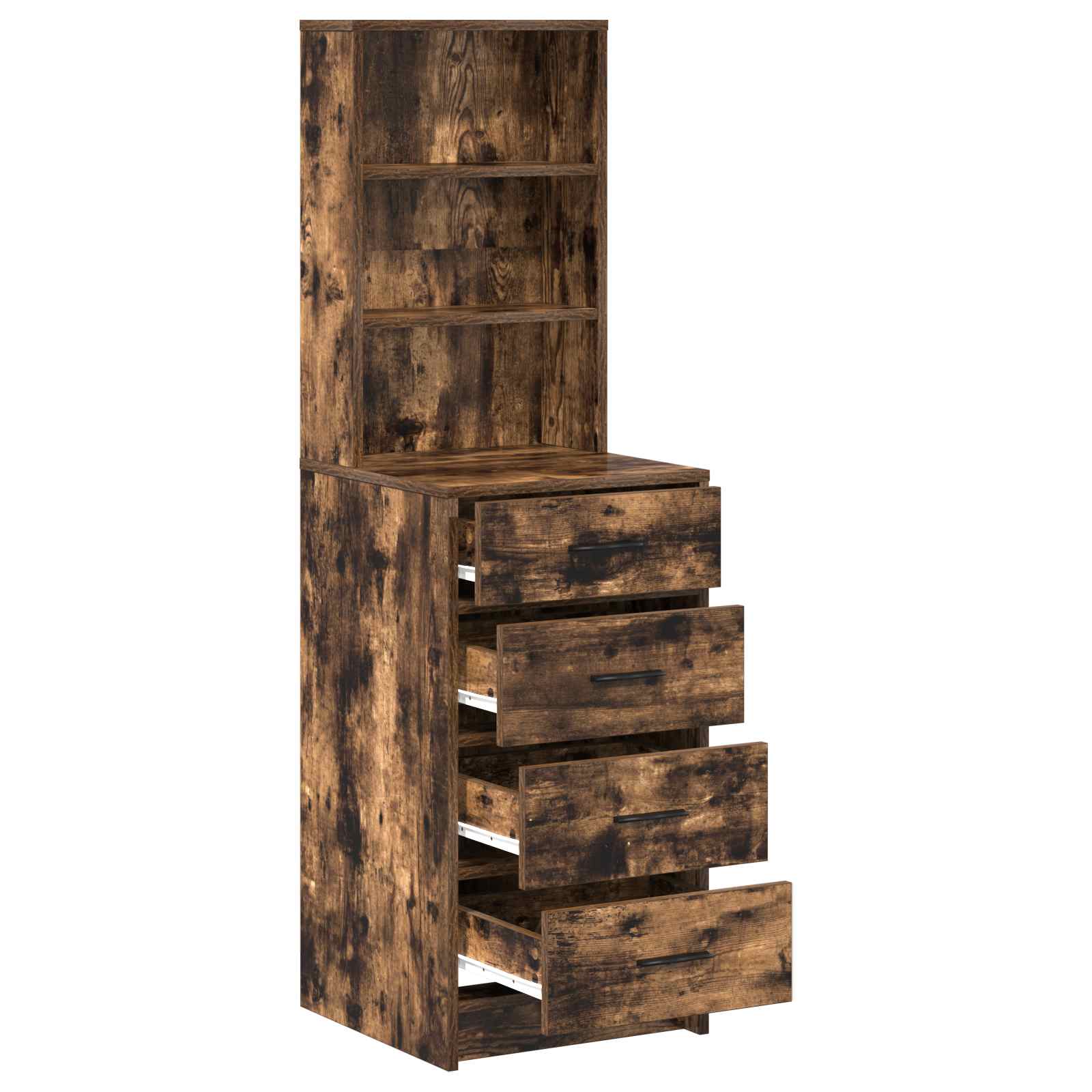 Highboard Καπνιστή δρυς 40 x 41 x 135 εκ. Επεξεργασμένο ξύλο
