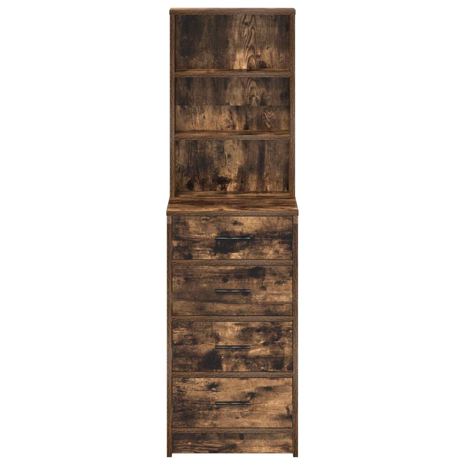 Highboard Καπνιστή δρυς 40 x 41 x 135 εκ. Επεξεργασμένο ξύλο