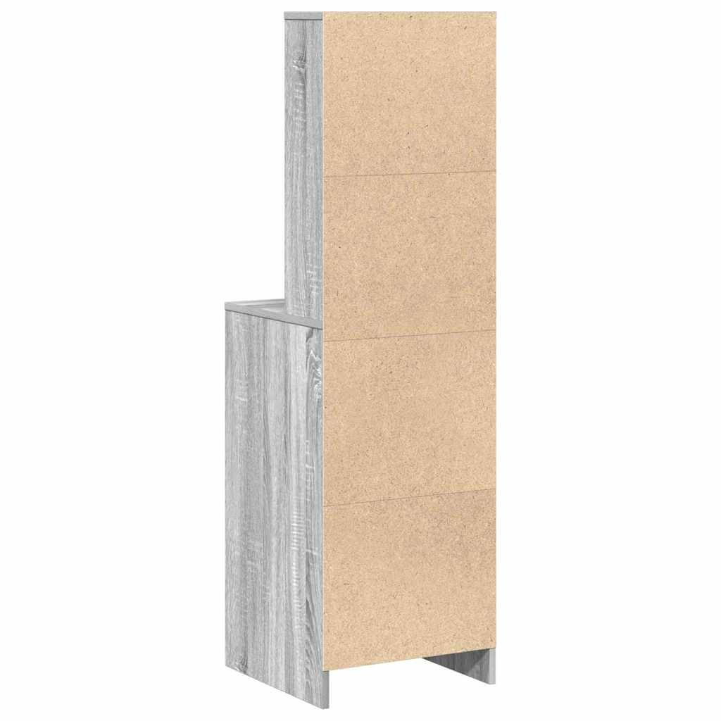 Highboard Γκρι sonoma 40 x 41 x 135 εκ. Επεξεργασμένο ξύλο - Pakobazaar