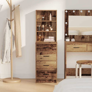 Highboard Παλαιό ξύλο 40 x 41 x 135 εκ. Επεξεργασμένο Ξύλο