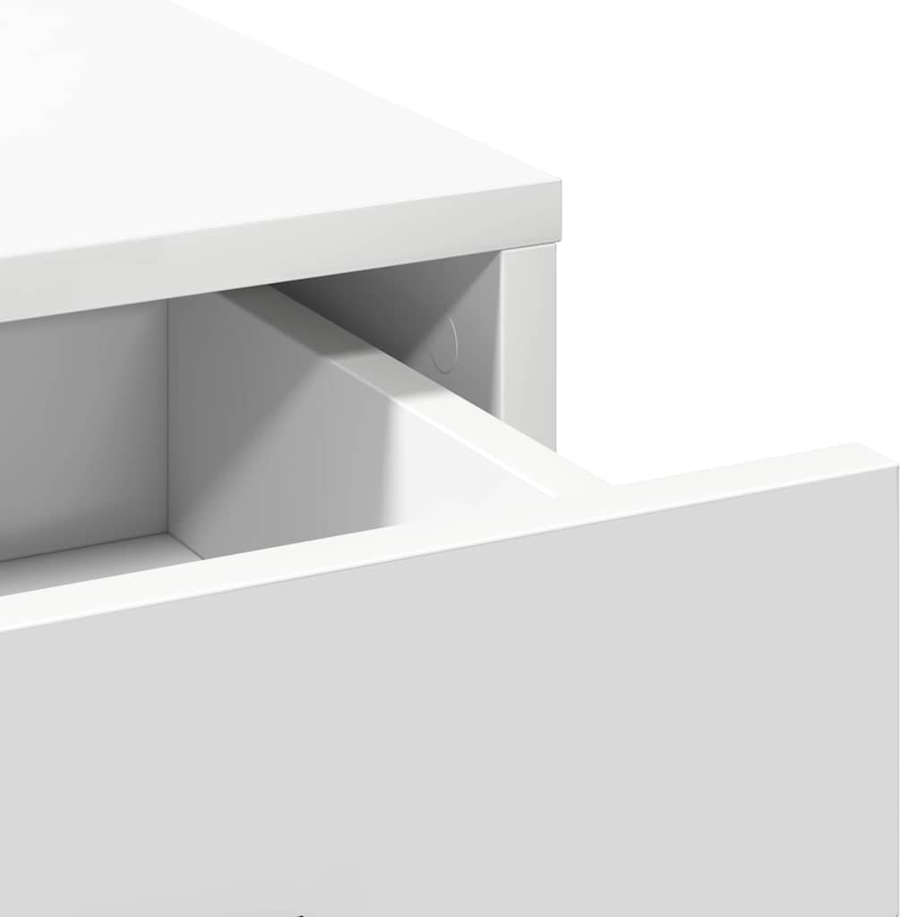 Πλαϊνό γραφείο Λευκό 40 x 40.5 x 75 εκ Επεξεργασμένο ξύλο
