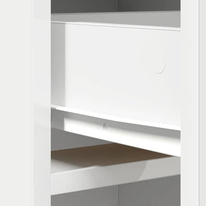 Highboard Λευκό 40 x 40,5 x 135 εκ. Επεξεργασμένο ξύλο - Pakobazaar