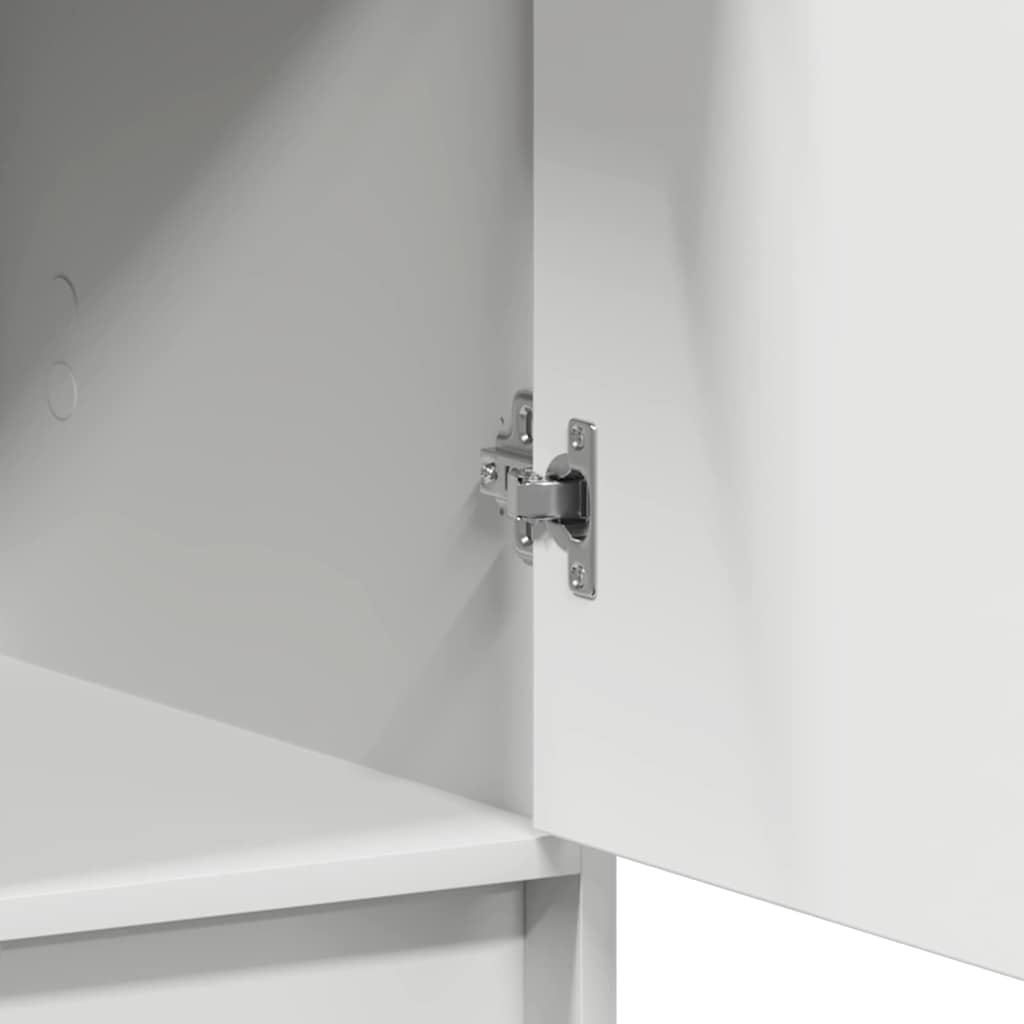 Highboard Λευκό 40 x 40,5 x 135 εκ. Επεξεργασμένο ξύλο - Pakobazaar