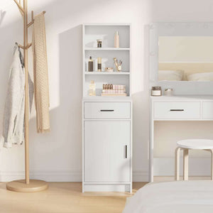 Highboard Λευκό 40 x 40,5 x 135 εκ. Επεξεργασμένο ξύλο - Pakobazaar