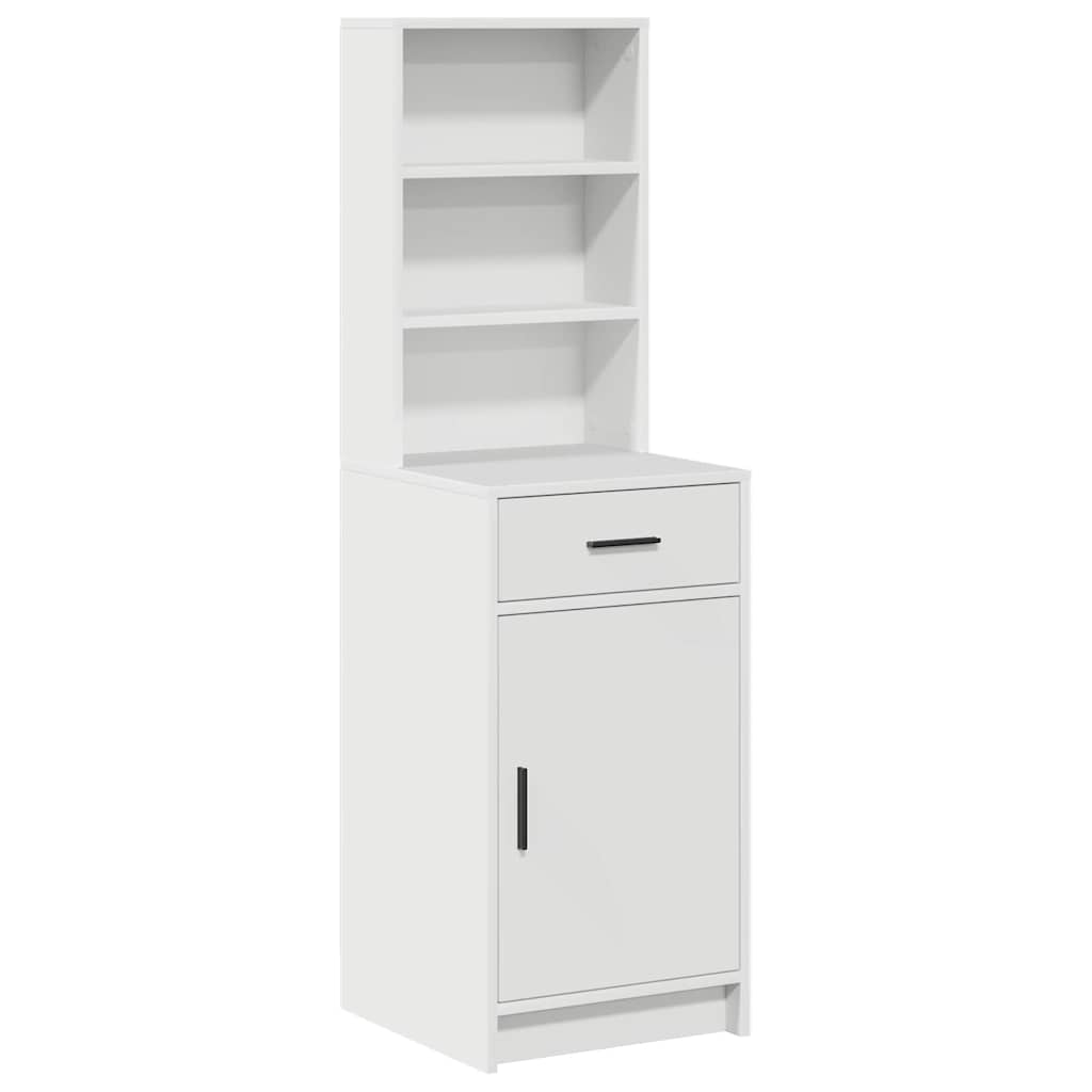 Highboard Λευκό 40 x 40,5 x 135 εκ. Επεξεργασμένο ξύλο - Pakobazaar