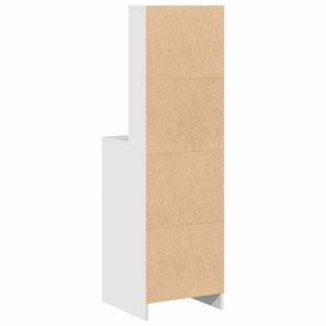 Highboard Λευκό 40 x 40,5 x 135 εκ. Επεξεργασμένο ξύλο - Pakobazaar