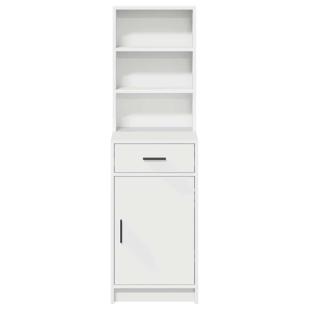 Highboard Λευκό 40 x 40,5 x 135 εκ. Επεξεργασμένο ξύλο - Pakobazaar