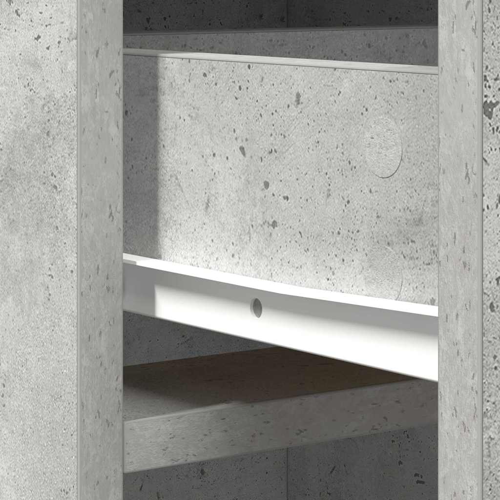 Highboard Σκυρόδεμα Γκρι 40 x 40,5 x 135 εκ. Επεξεργασμένο ξύλο - Pakobazaar