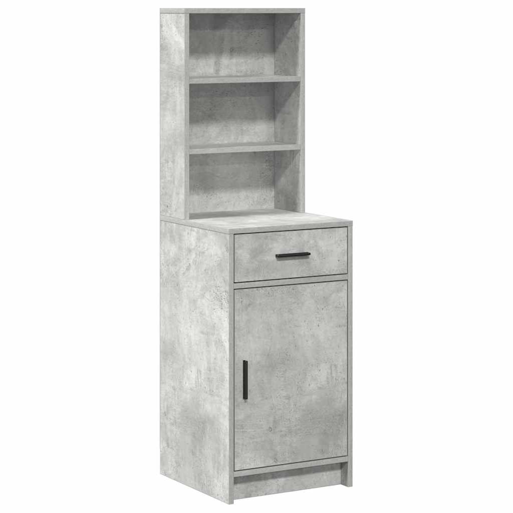 Highboard Σκυρόδεμα Γκρι 40 x 40,5 x 135 εκ. Επεξεργασμένο ξύλο - Pakobazaar