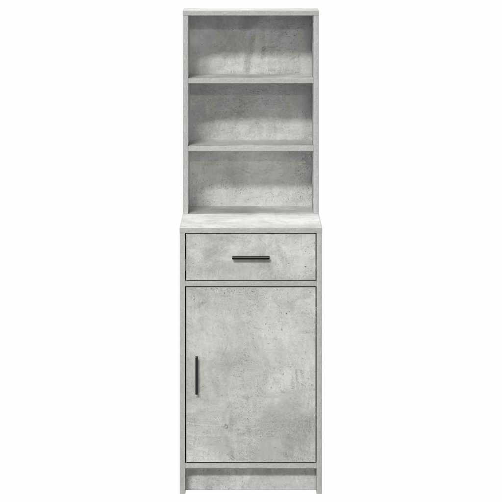 Highboard Σκυρόδεμα Γκρι 40 x 40,5 x 135 εκ. Επεξεργασμένο ξύλο - Pakobazaar