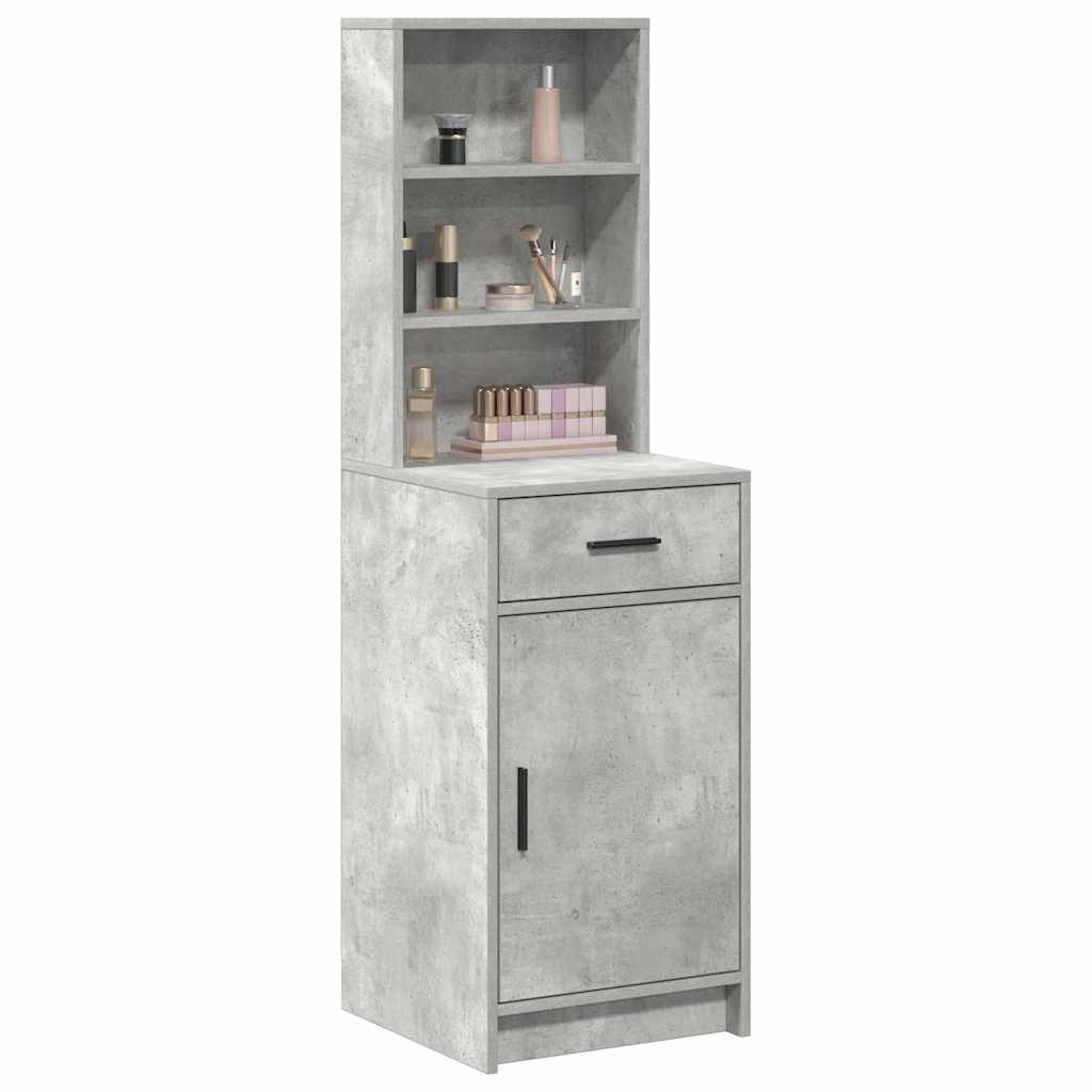 Highboard Σκυρόδεμα Γκρι 40 x 40,5 x 135 εκ. Επεξεργασμένο ξύλο - Pakobazaar