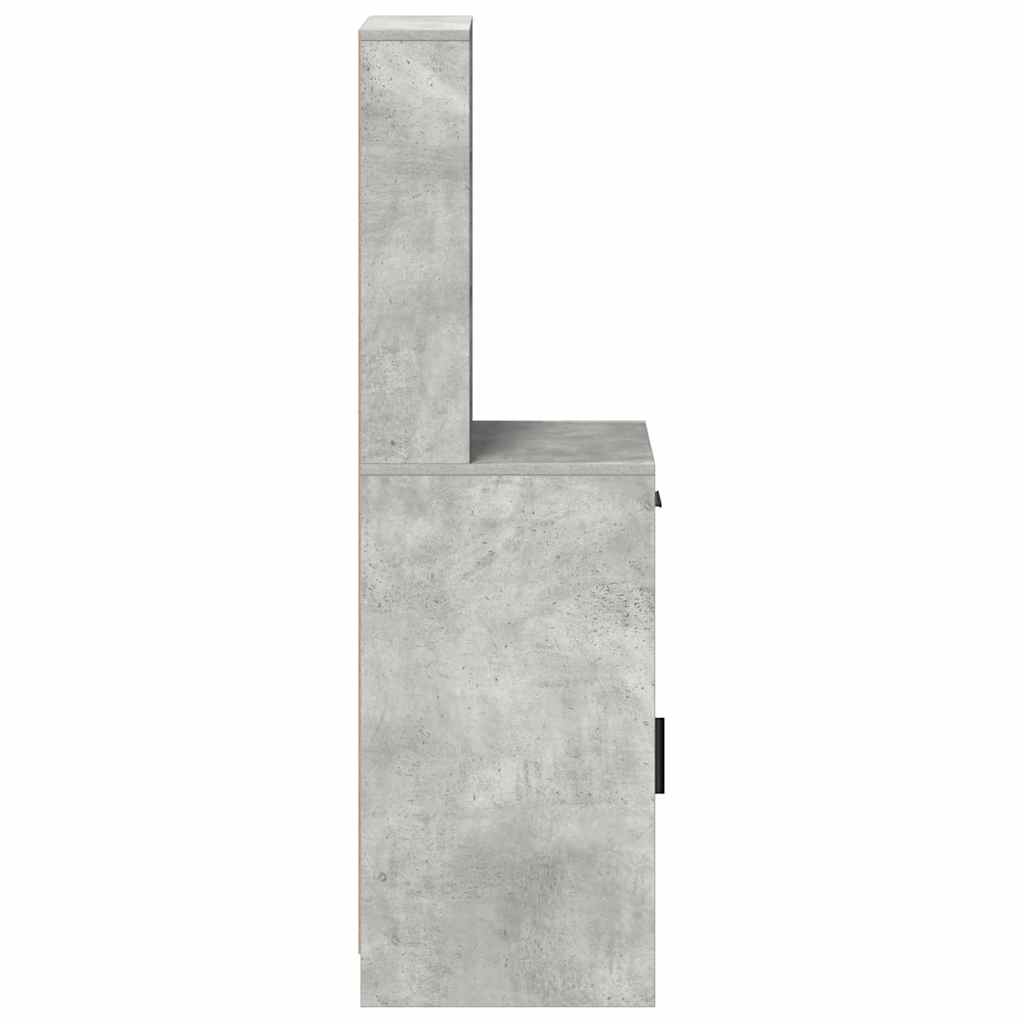Highboard Σκυρόδεμα Γκρι 40 x 40,5 x 135 εκ. Επεξεργασμένο ξύλο - Pakobazaar