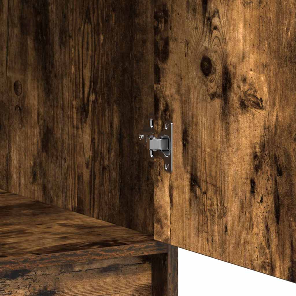 Highboard Καπνιστό Δρύς 40 x 40,5 x 135 εκ. Επεξεργασμένο ξύλο