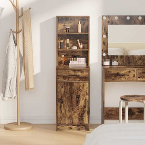 Highboard Καπνιστό Δρύς 41 x 40 x 135 εκ Επεξεργασμένο Ξύλο
