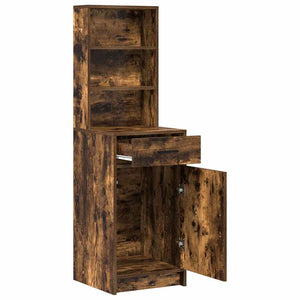 Highboard Καπνιστό Δρύς 41 x 40 x 135 εκ Επεξεργασμένο Ξύλο