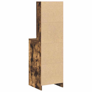 Highboard Καπνιστό Δρύς 41 x 40 x 135 εκ Επεξεργασμένο Ξύλο