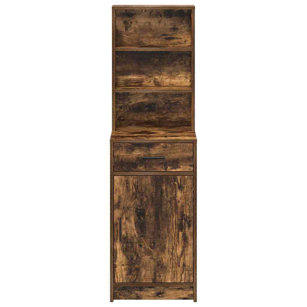 Highboard Καπνιστό Δρύς 40 x 40,5 x 135 εκ. Επεξεργασμένο ξύλο