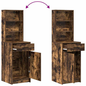 Highboard Καπνιστό Δρύς 41 x 40 x 135 εκ Επεξεργασμένο Ξύλο