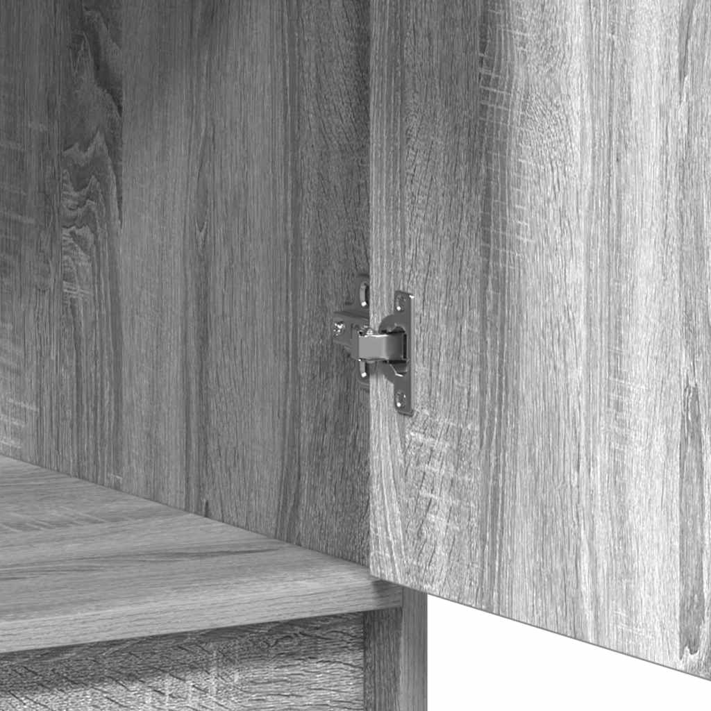 Highboard Γκρίζο Σονομα 40 x 40,5 x 135 εκ. Επεξεργασμένο ξύλο - Pakobazaar