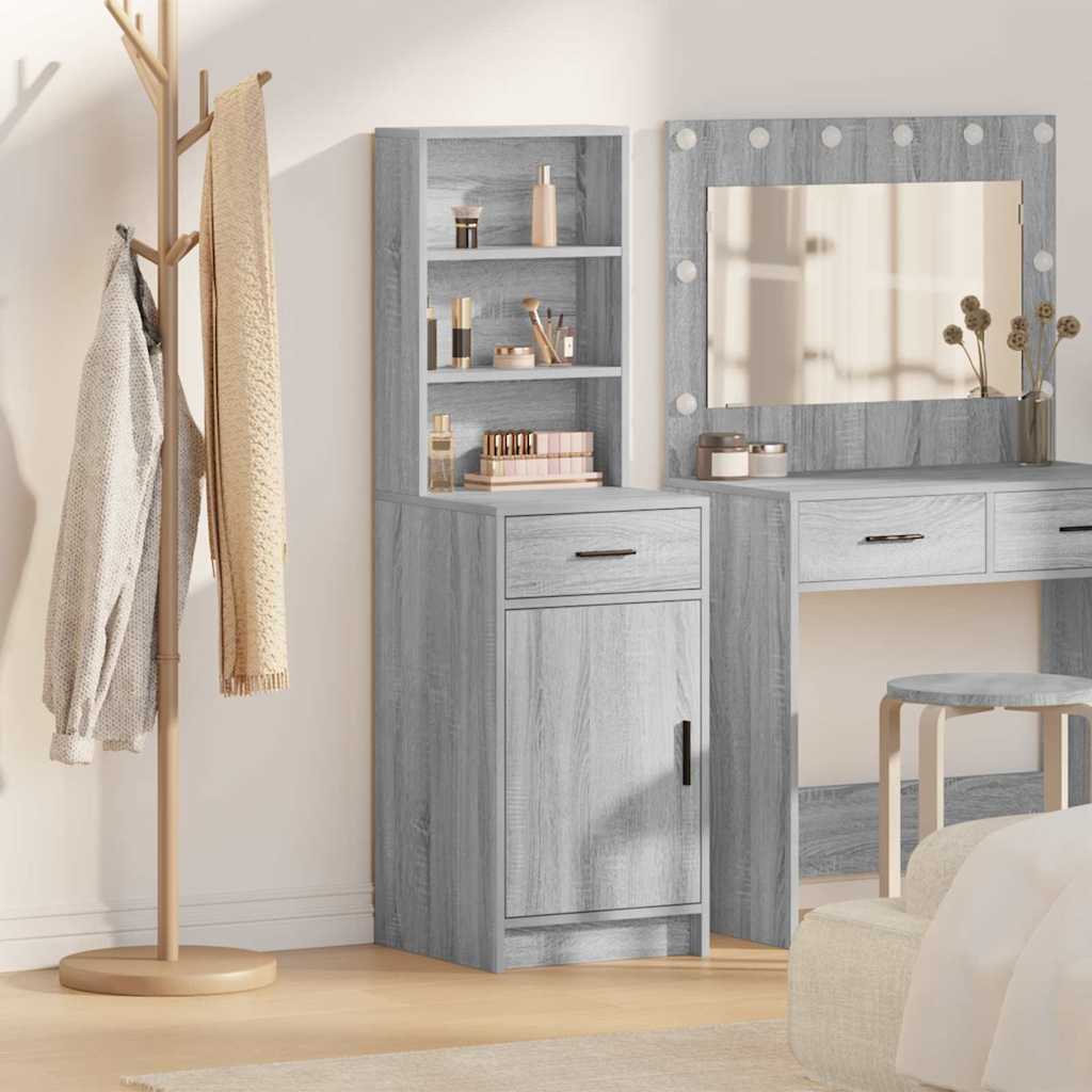 Highboard Γκρίζο Σονομα 40 x 40,5 x 135 εκ. Επεξεργασμένο ξύλο - Pakobazaar