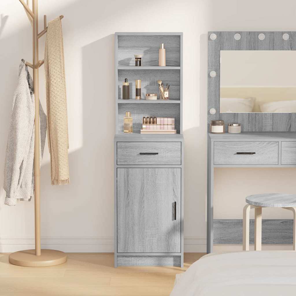 Highboard Γκρίζο Σονομα 40 x 40,5 x 135 εκ. Επεξεργασμένο ξύλο - Pakobazaar
