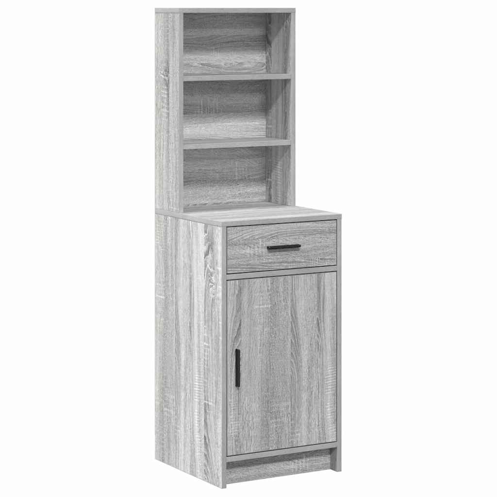 Highboard Γκρίζο Σονομα 40 x 40,5 x 135 εκ. Επεξεργασμένο ξύλο - Pakobazaar