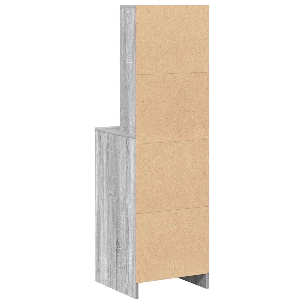 Highboard Γκρίζο Σονομα 40 x 40,5 x 135 εκ. Επεξεργασμένο ξύλο - Pakobazaar