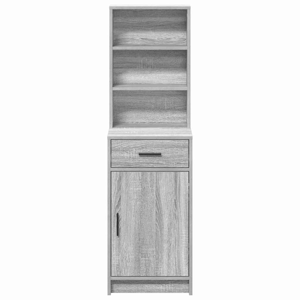Highboard Γκρίζο Σονομα 40 x 40,5 x 135 εκ. Επεξεργασμένο ξύλο - Pakobazaar
