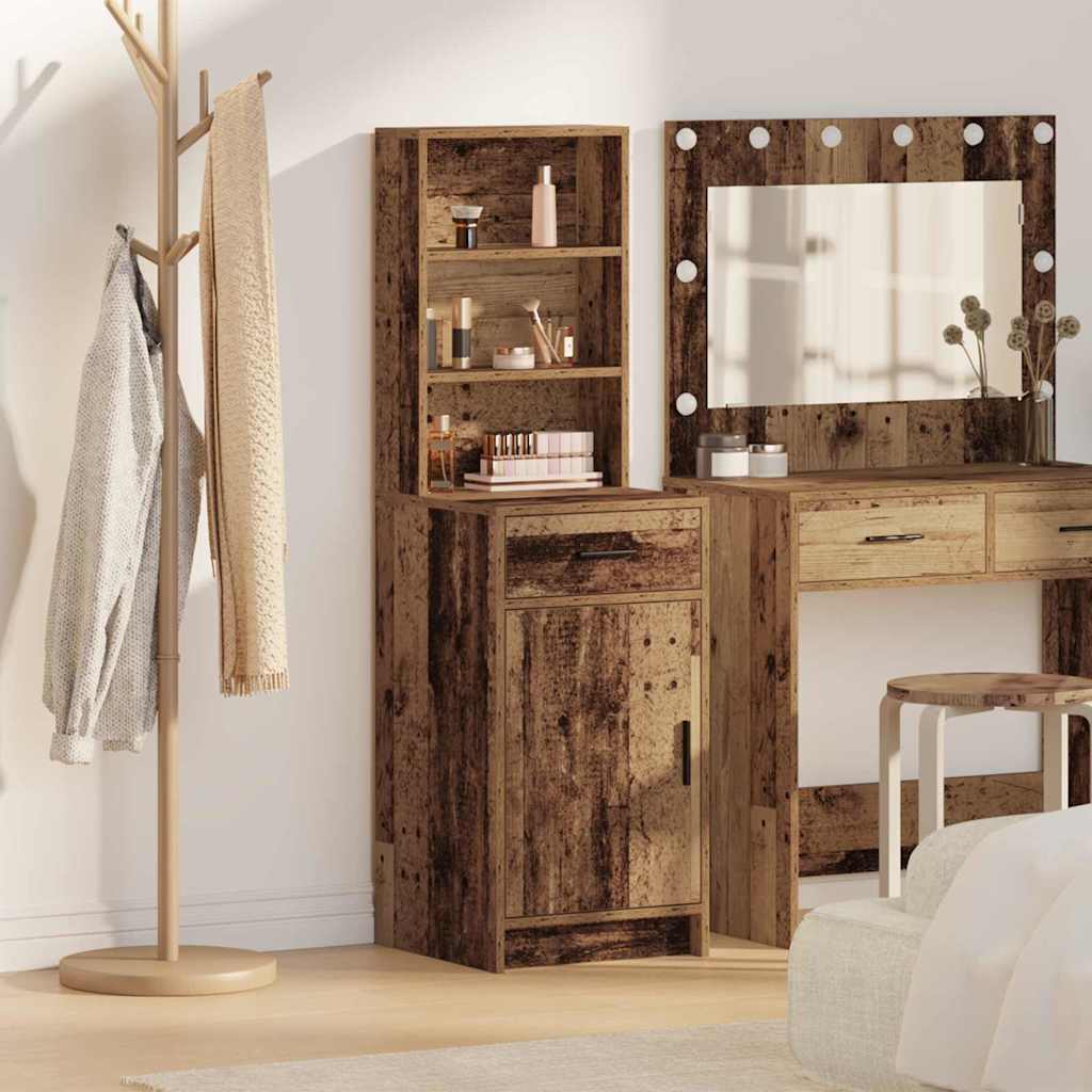 Highboard Παλιό ξύλο 40 x 40,5 x 135 εκ. Επεξεργασμένο ξύλο