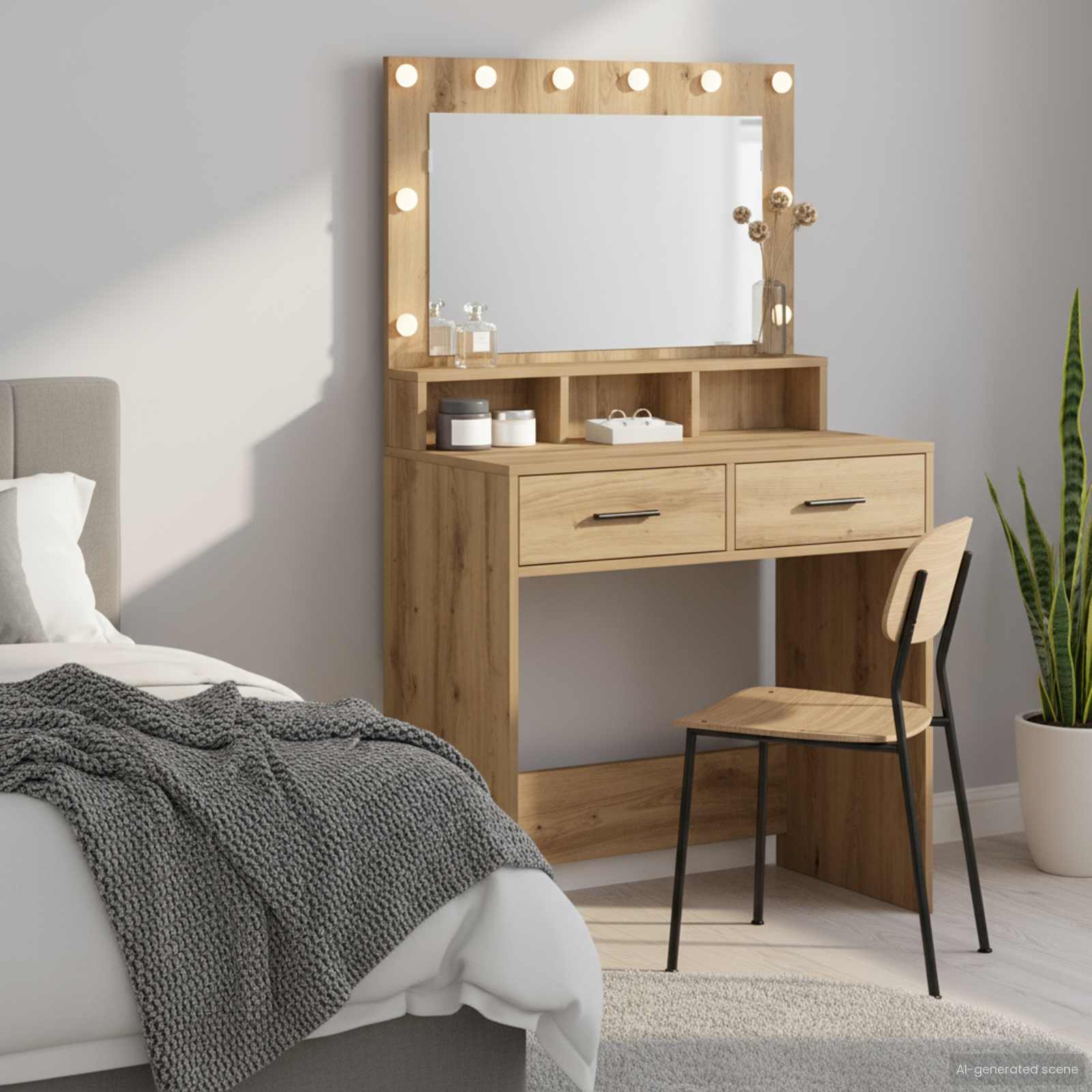Τραπέζι περιποίησης με συρτάρι Artisan Oak 79 x 41 x 135 εκ. - Pakobazaar