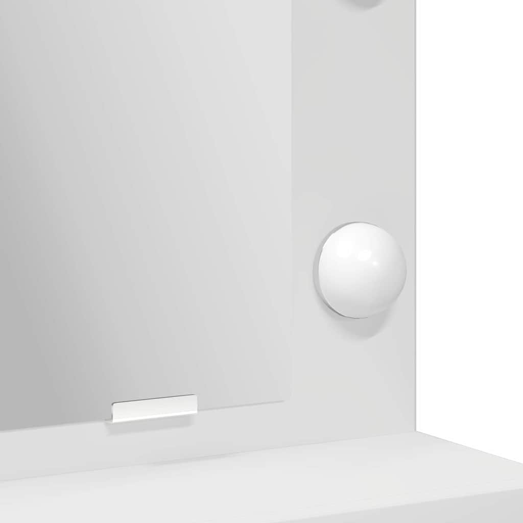 Τραπέζι περιποίησης Λευκό 50 x 41 x 135 εκ Επεξεργασμένο ξύλο - Pakobazaar