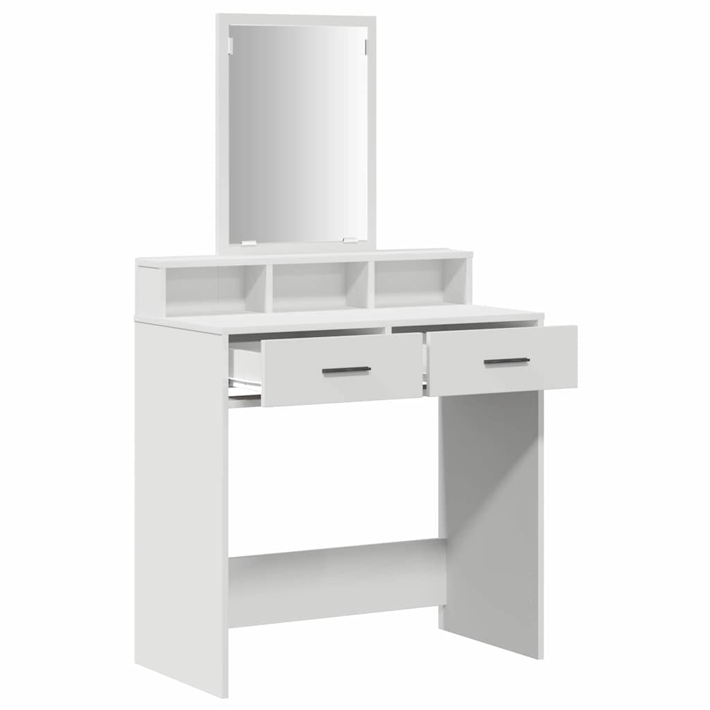 Τραπέζι περιποίησης Λευκό 79 x 41 x 140 εκ. Επεξεργασμένο ξύλο